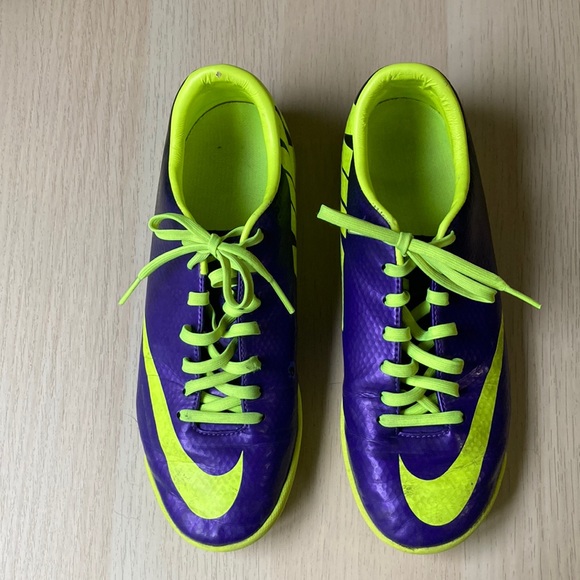 Nike Other - Men’s Nike Mercurial Indoor Soccer Shoes, size 7, purple and yellow